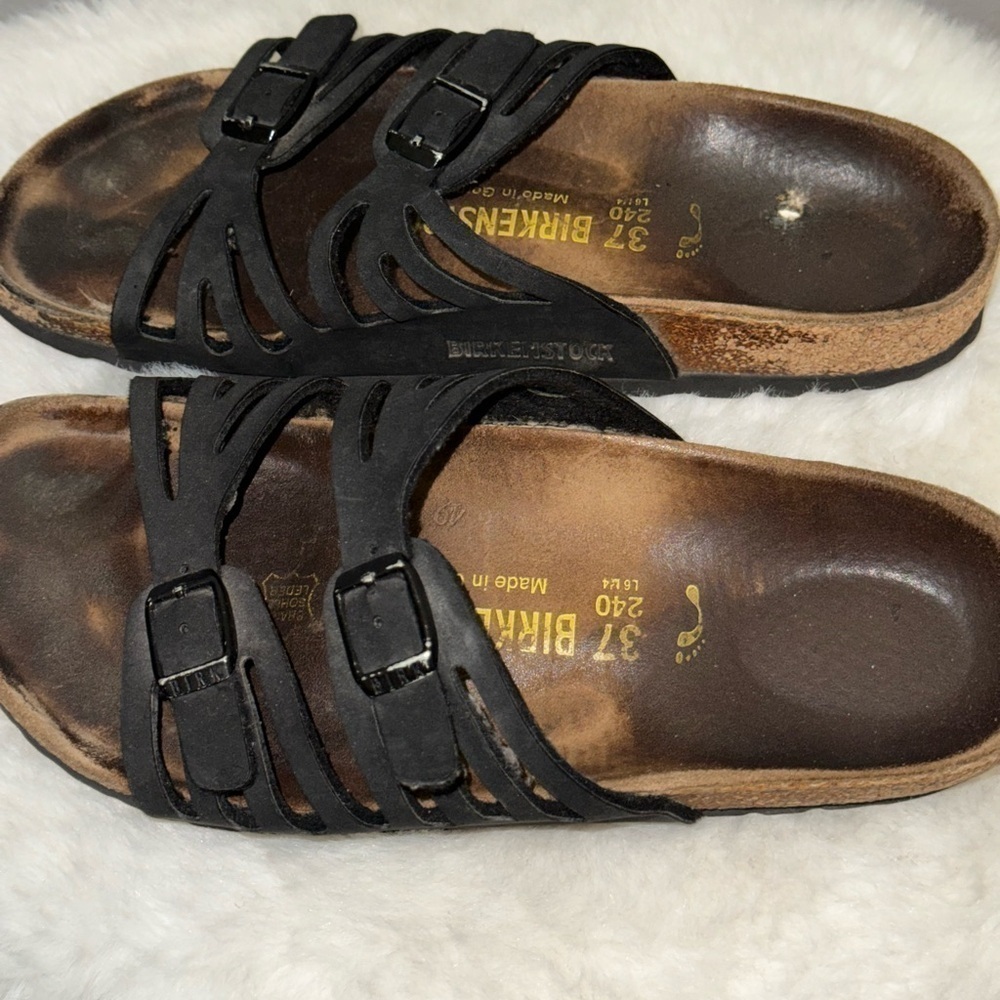 Birkenstock Sandals - 240 - Size 37- US-6 - 6 1/2, Black Sandals - Picture 6 of 6
